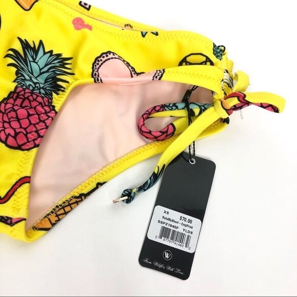 NWT Wildfox Swim Emoji Bikini Bottom CUTE Cherry LP Pineapple Perfume Heart - Picture 2 of 5